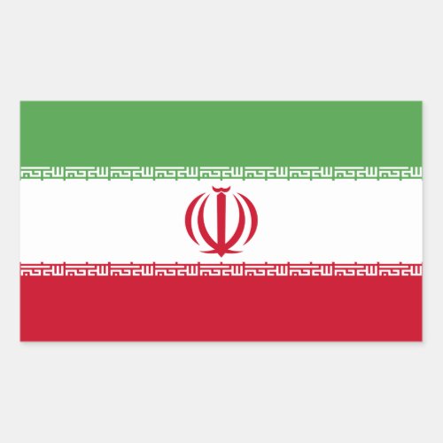 Flag of Iran Rectangular Sticker