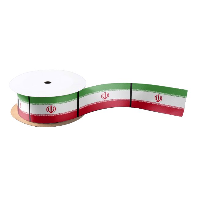 Flag of Iran Satin Ribbon (Spool)