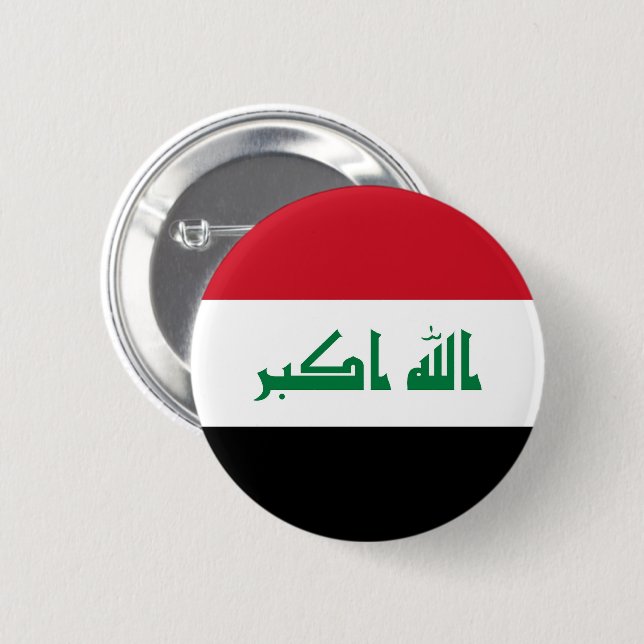 Flag of Iraq Button (Front & Back)