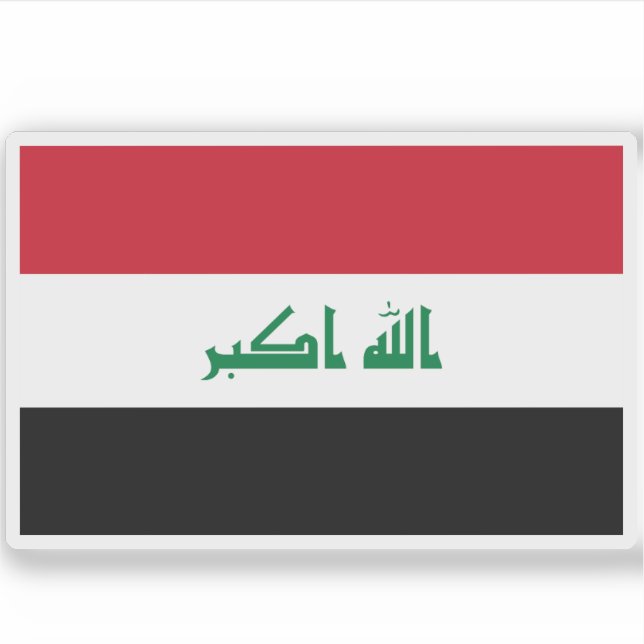 Flag of Iraq Sticker (Front)