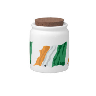 Flag of Ireland Candy Jar