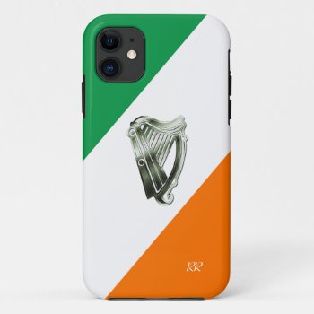 Flag Of Ireland Green Chrome Harp Iphone 5 Case by DigitalDreambuilder at Zazzle