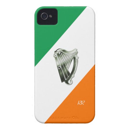 Flag Of Ireland Green Chrome Harp Iphone Case