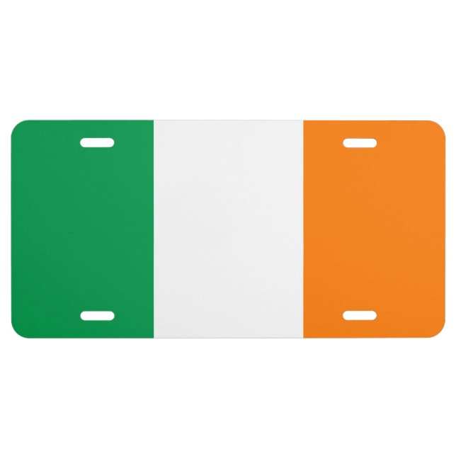 Flag of Ireland License Plate (Front)