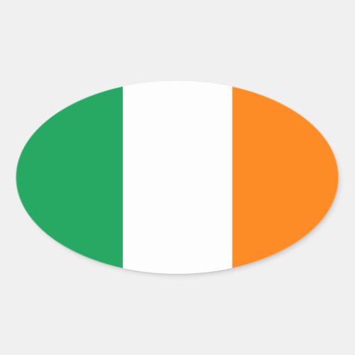 Flag of Ireland Oval Sticker