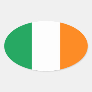 Flag of Ireland Oval Sticker