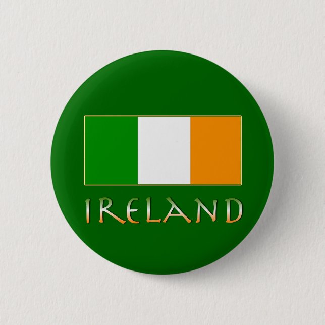 Flag of Ireland Pinback Button (Front)