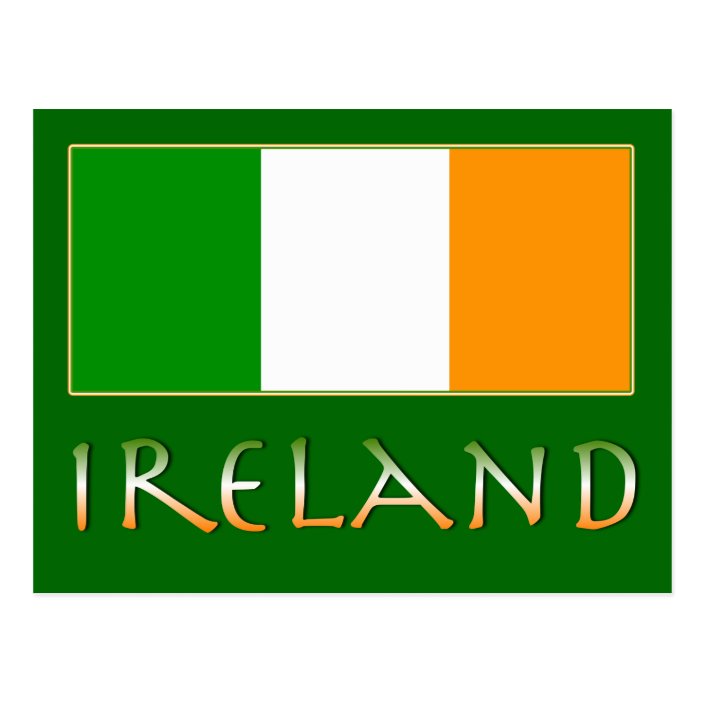 Flag of Ireland Postcard | Zazzle.com