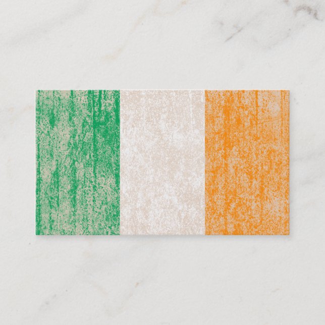 flag of ireland punch card (Front)