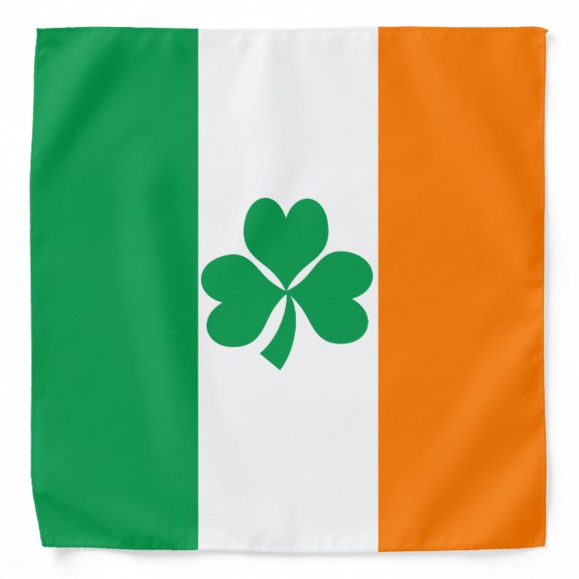 Flag of Ireland Shamrock Bandana (Front)