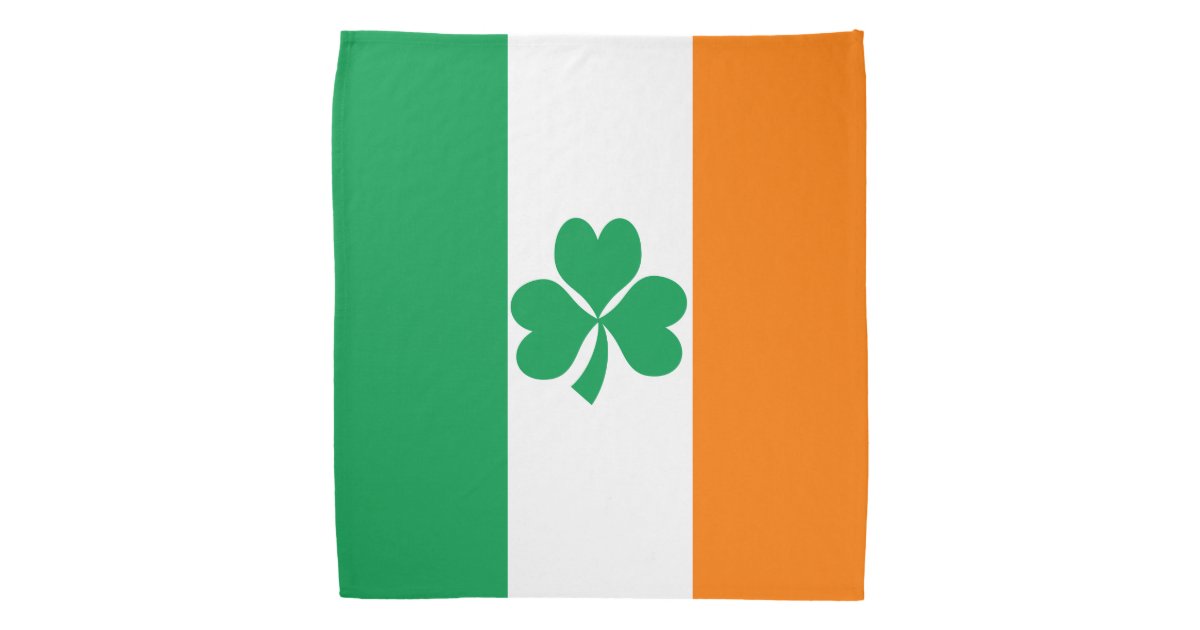 Flag of Ireland Shamrock Bandana | Zazzle.com