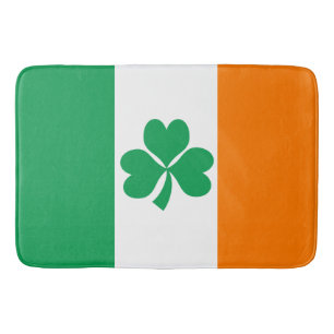 Flag of Ireland Shamrock Bath Mat