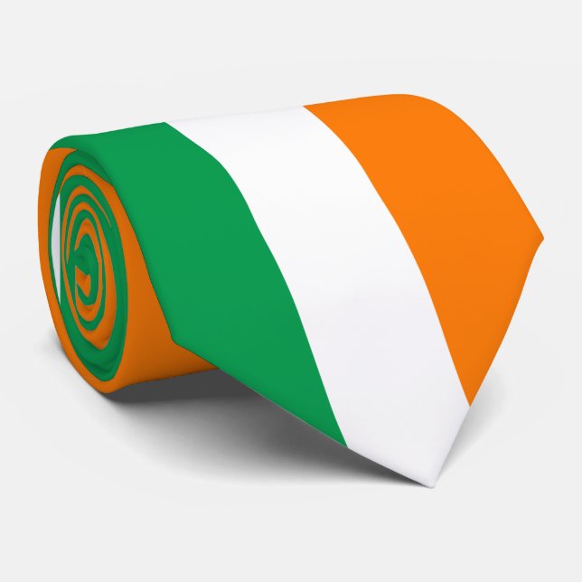 Flag of Ireland Shamrock Tie (Rolled)