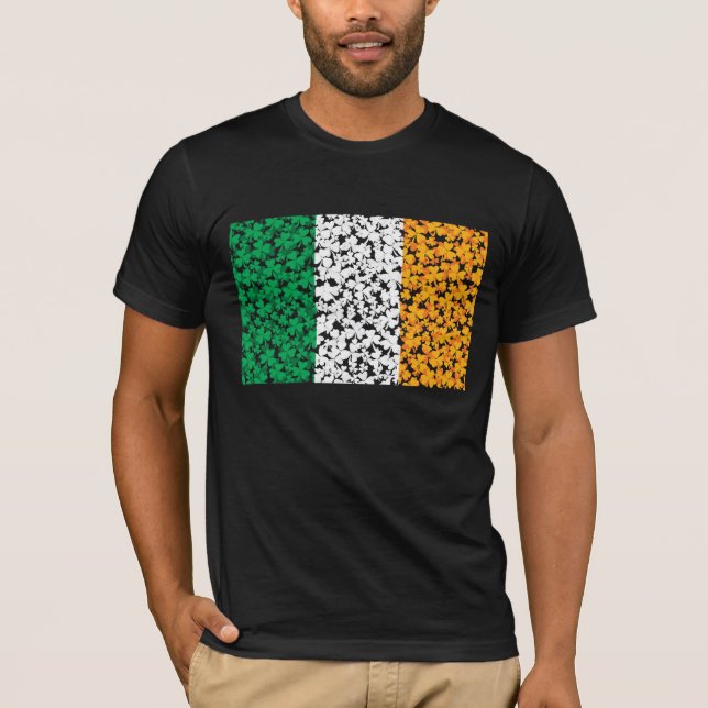 Flag of Ireland Shamrocks T-Shirt (Front)