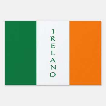 Flag Of Ireland Sign by Ladiebug at Zazzle
