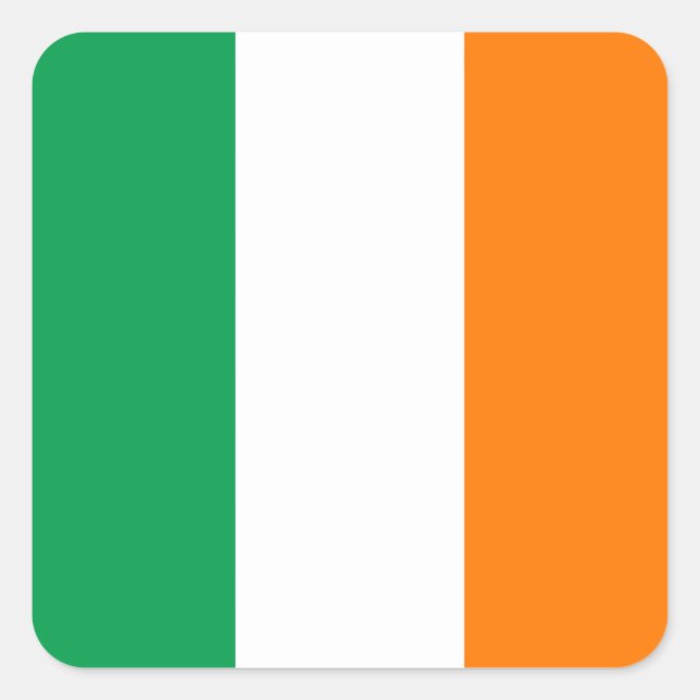 Flag of Ireland Square Sticker (Front)