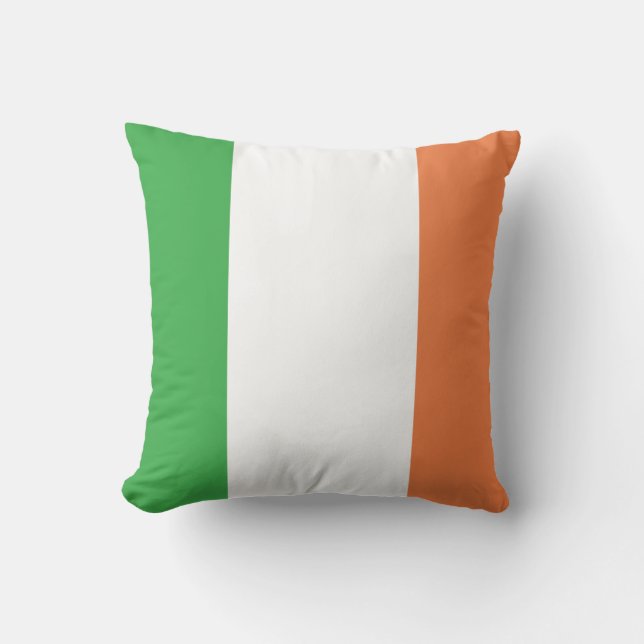 Flag of Ireland Throw Pillow (Front)