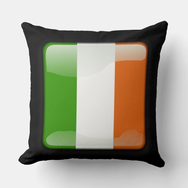 Flag of Ireland Throw Pillow (Front)