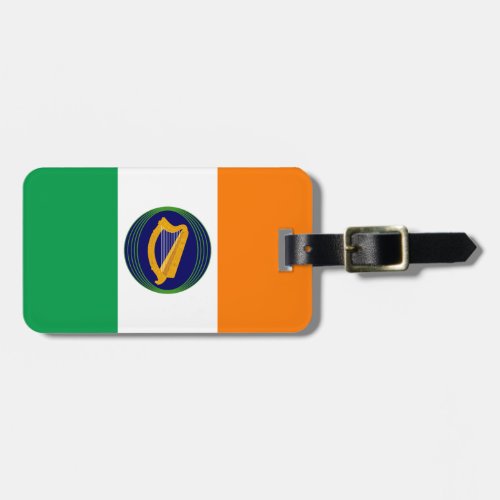 Flag of Ireland with Coat of Arms Luggage Tag
