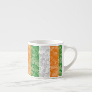 Flag of Ireland with shamrocks pattern Espresso Cup