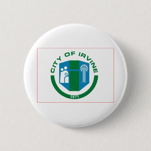 Flag of Irvine, California Button