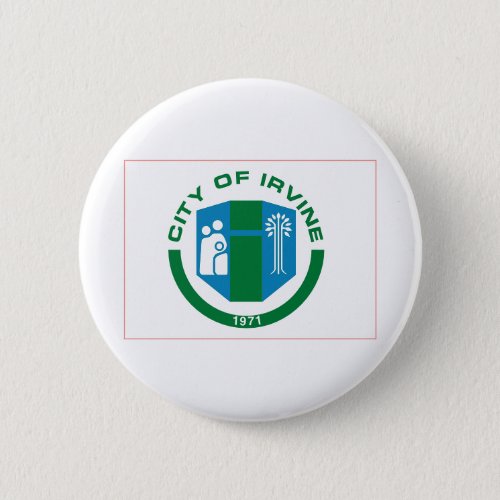 Flag of Irvine California Button