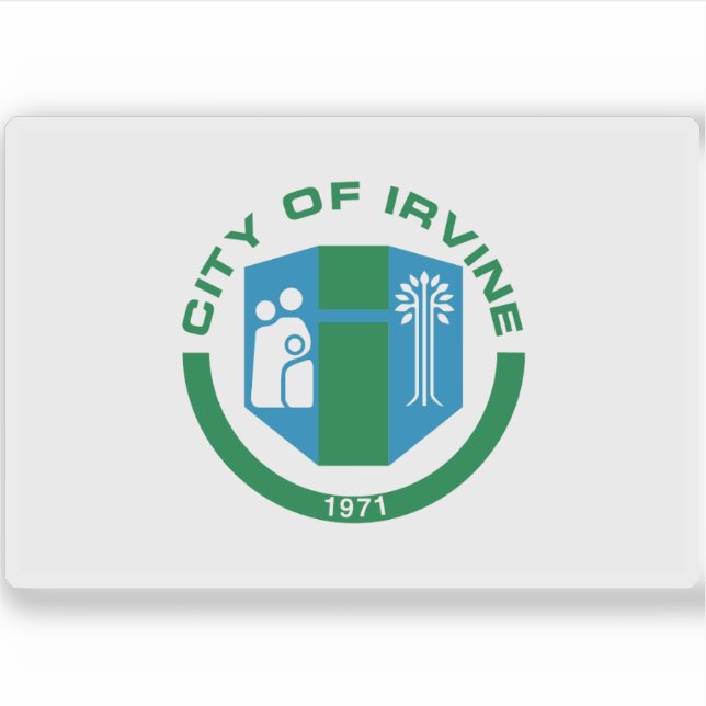 Flag of Irvine, California, USA Sticker (Front)