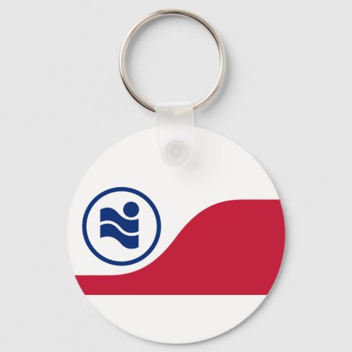 Flag of Irving Texas Keychain