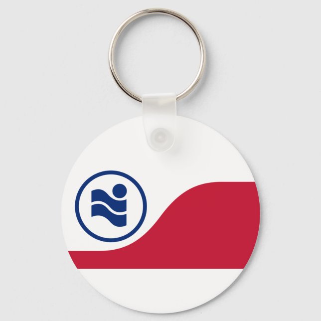 Flag of Irving, Texas Keychain (Front)