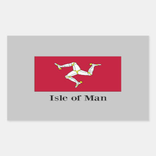 Flag of Isle of Man Rectangular Sticker