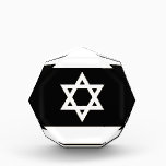 Flag of Israel - דגל ישראל - ישראלדיקע פאן Acrylic Award<br><div class="desc">I Support Israel - Star of David מגן דוד Shield of David or Magen David (Hebrew מָגֵן דָּוִד; Biblical Hebrew Māḡēn Dāwīḏ [maːˈɣeːn daːˈwiːð],  Tiberian [mɔˈɣen dɔˈvið],  Modern Hebrew [maˈɡen daˈvid],  Ashkenazi Hebrew and Yiddish Mogein Dovid [ˈmɔɡeɪn ˈdɔvid] or Mogen Dovid)</div>