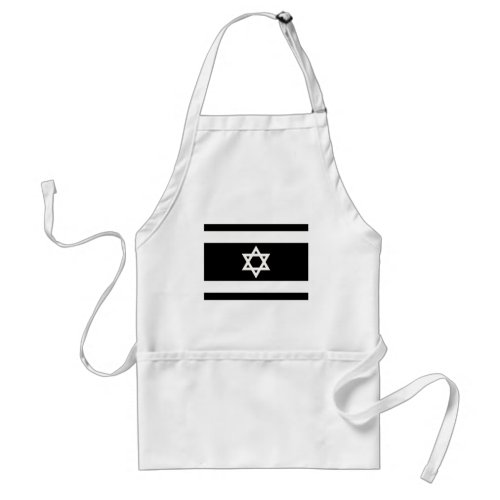 Flag of Israel _ דגל ישראל _ ישראלדיקע פאן Adult Apron