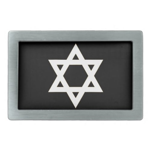 Flag of Israel _ דגל ישראל _ ישראלדיקע פאן Rectangular Belt Buckle