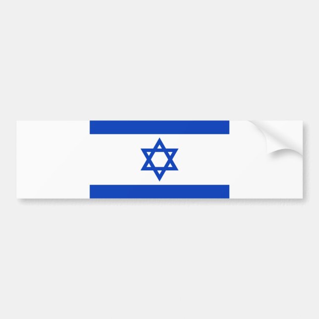 Flag of Israel Bumper Sticker (Front)