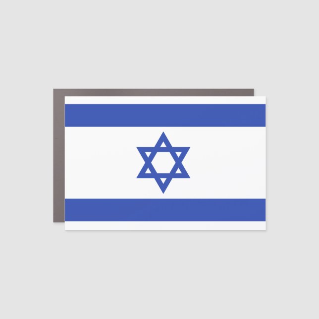 Flag of Israel Car Magnet (Front)