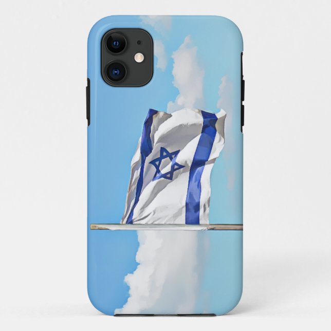 Flag Of Israel Case-Mate iPhone Case (Back)