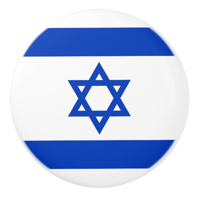 Flag of Israel Ceramic Knob (Front)