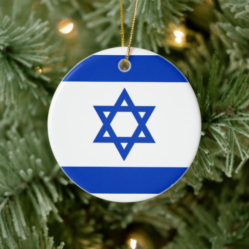 Flag of Israel Ceramic Ornament