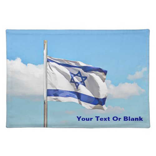 Flag Of Israel Cloth Placemat