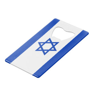 Flag of Israel Credit Card Bottle Opener