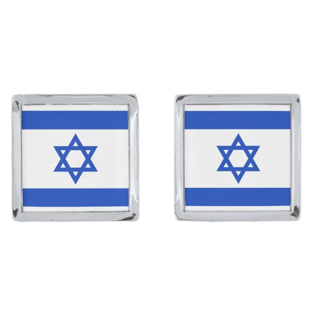 Flag of Israel Cufflinks (Front)