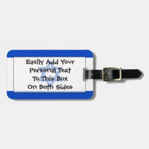Flag of Israel Easy ID Personal Luggage Tag