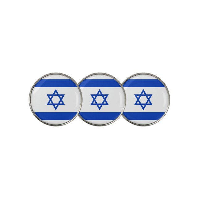 Flag of Israel Golf Ball Marker (3 Up)