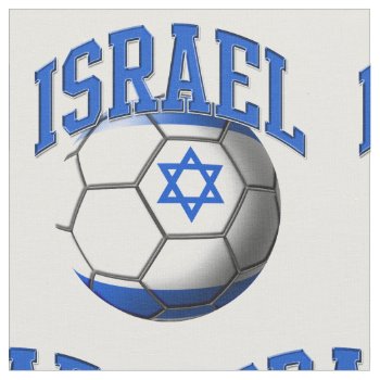 Flag Of Israel Israeli Soccer Ball Fabric by tjssportsmania at Zazzle