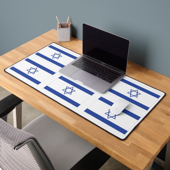 Flag of Israel Jewish Desk Mat (Office 2)