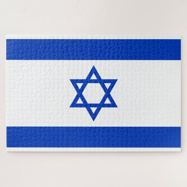 Flag of Israel Jigsaw Puzzle (Horizontal)