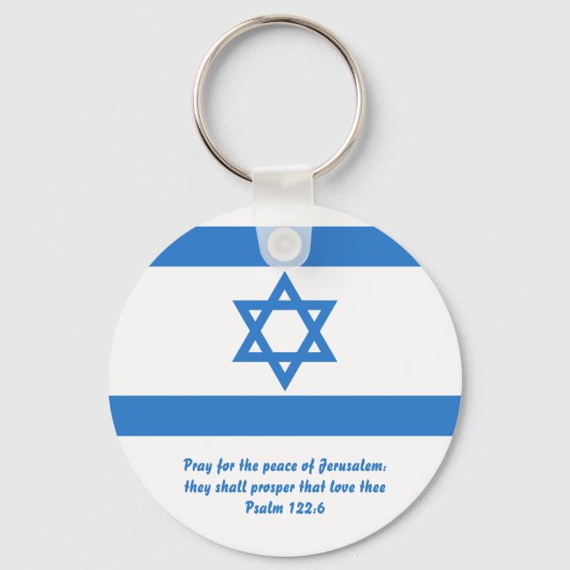 Flag of Israel, Keychain (Front)