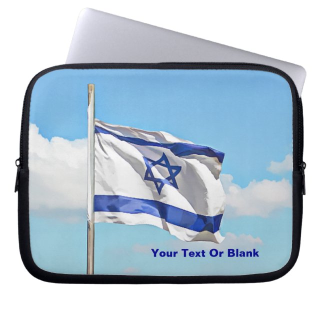 Flag Of Israel Laptop Sleeve (Front)
