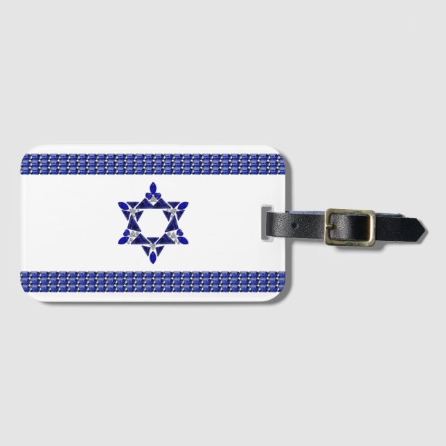 Flag of Israel Luggage Tag (Front Horizontal)