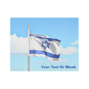 Flag Of Israel Metal Print